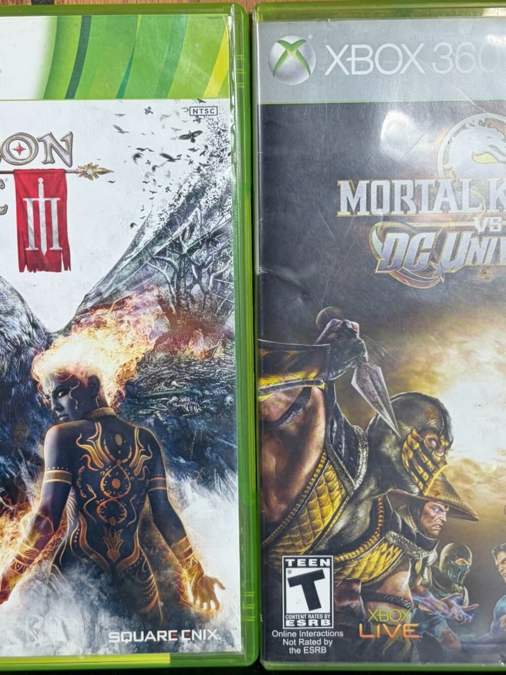 2 Xbox 360 Games - Mortal Kombat vs DC Universe & Dungeon Siege III
